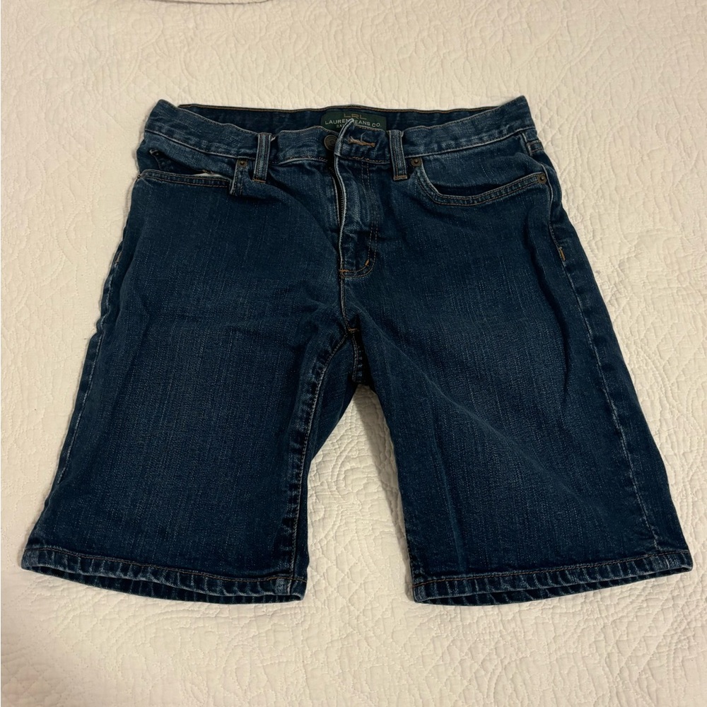 Dark wash Polo Ralph Lauren capri shorts